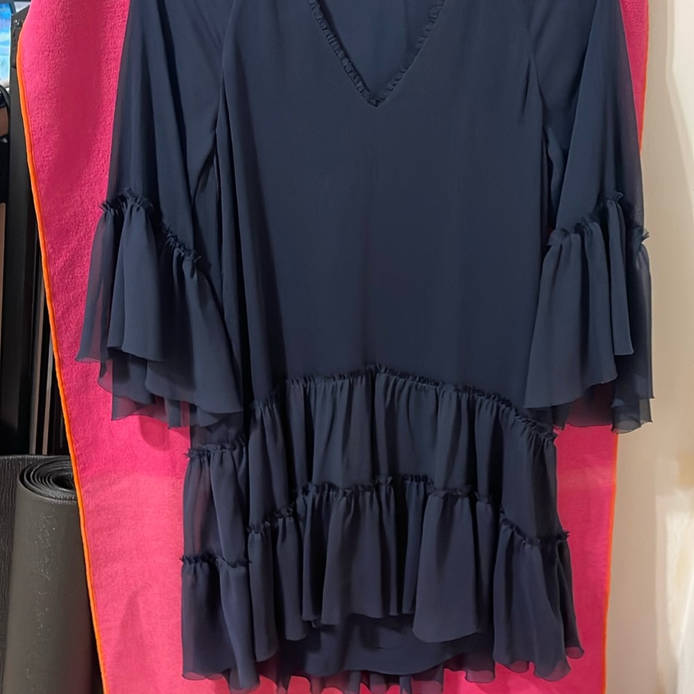 Alice & Olivia Short navy tunic dress small